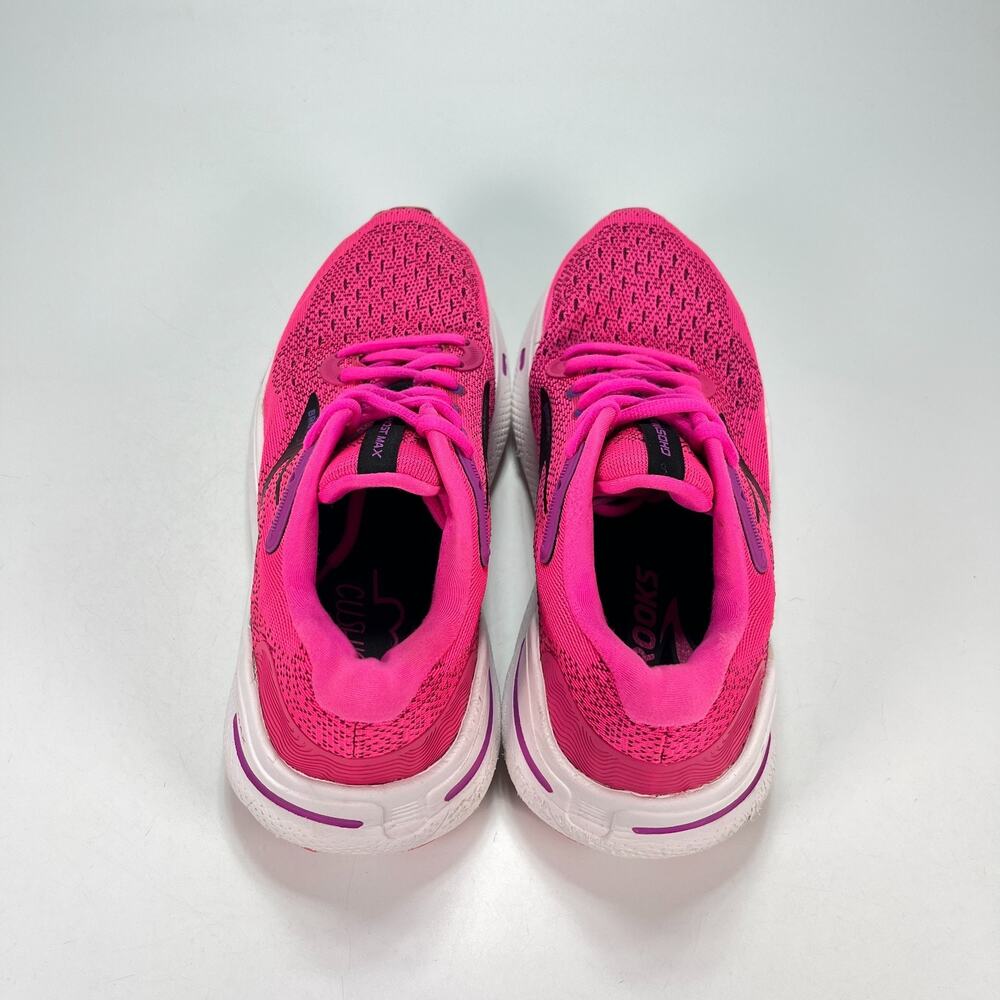 Brooks Ghost Max Pink Glo Running Shoes Sneakers 1203951B628 Womens Size 7.5 - Picture 6 of 11